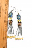 Double Drop Flower Earrings